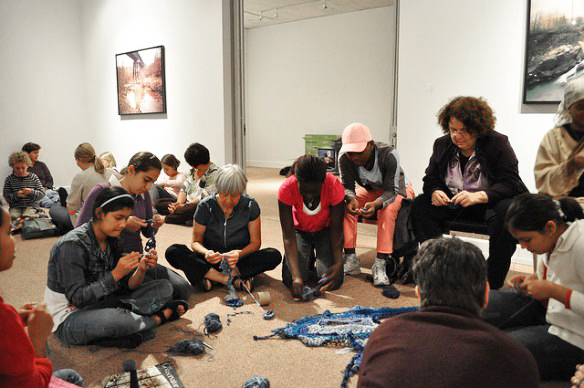 Community Crochet at Agnes Scott College, Atlanta